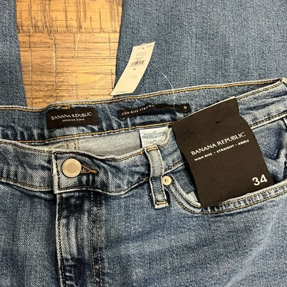 New Banana Republic High Rise Straight Size 34 - Picture 5 of 9